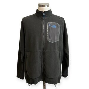 The north face men’s XL grey zip up jacket